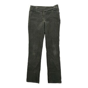 Max Studio‎ Jeans Womens Size 6 Corduroy Pants Straight Belted Olive Retro